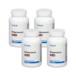 Major Magnesium 500mg - Magnesiumoxide tabletten - Dieetsupplement - 100 Tellen (4 Verpakkingen)