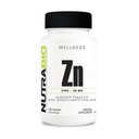 NutraBio Zinkchelate Mineral Supplement - voor een goede groei, ontwikkeling en immuungezondheid - 30 mg zink per Vegetarische Capsules - 120 porties