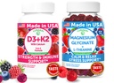 Lunakai USA Made D3+K2 with Calcium & Magnesium Glycinate + L-Theanine Gummies Bundle 