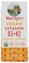 Mary Ruth's Biologische Vitamine D3 Plus K2 Spray, 1 FZ