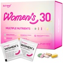Multivitamine voor Vrouwen Dagelijkse Vitamine Packs voor 30 plus met D3+K2, NR1000, Probiotica & Ashwagandha 
