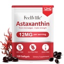 Astaxanthine 12mg, 120 Softgels, 4 maand levering 