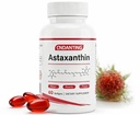 Astaxanthine 12mg Softgels, natuurlijk astaxanthine van Haematococcus Pluvialis Microalgen, antioxidant ondersteuning voor huid- en ooggezondheid, olie-gebaseerd voor betere absorptie, 60 Softgels, 30-dagen levering