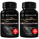 BioImmune 2 Pack Triple Strength AstaQuilTM Astaxanthine 12mg Enhanced Absorptie, 120 Softgels w/Organic Coconut Oil. Krachtige antioxidant voor oog, gewrichts- en hartgezondheid