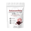 Astaxanthine 12mg, Premium Astaxanthine Antioxidant Supplementen, Ondersteunt Oog, Huid, Immuun, Gezamenlijke, Interne circulatie, Niet-GMO Geverifieerd & Glutenvrij - 200 Softgels