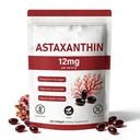 Premium Astaxanthine 12mg, natuurlijk antioxidantsupplement,Fresh Microalgenbron,Non-GMO & Geen Gluten,12mg -120 Softgels,4-maandvoorraad