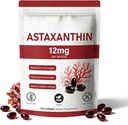 Astaxanthine 12mg, 120 Softgels, Natuurlijke Microalgen Bron, Non-GMO Glutenvrije,4 Maand Levering