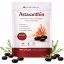 Astaxanthine Supplementen, Astaxanthine Antioxidant Capsules, 180 Softgels, 24mg Elke, 6 maanden Supply, van Microalgen, Glutenvrije, Non-GMO, Ondersteunt een gezonde, evenwichtige levensstijl