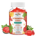 Astaxanthine 12 mg Supplementen Gummies: Antioxidant supplement ter ondersteuning van oog, huid, gewrichts- en immuunsysteem Gezondheid Non-GMO & Glutenvrije (60 Gummies)
