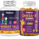 NuBest Bundle Bone Groei en Hersengroei Tall 10+ Bone Health Capsules en Omega-3 Gummies voor kinderen & tieners