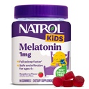 Natrol Kids Melatonine 1mg, voor rustgevende slaap, 90 Raspberry-flavored Gummies