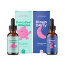 JoySpring DetoxZee Cilantro en SleepBerry Liquid Melatonine Drops voor kinderen