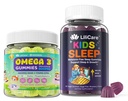 Kinderen Omega-3 Gummies 1 Pack, Kinderen Slaap Gummies - Magnesium Glycinate 2pack