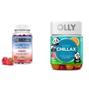 Life Garden Magnesium Gummies for Stress & Sleep + OLLY Kids Magnesium Gummies for Calm, 60 + 50 Tel.