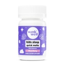 Wink Well Kids Melatonine Kauwbare Melts-slaaphulp Kauwt met Melatonine 1mg- Quick Deep Peuter slaaphulp, Drug-vrij-fast, niet-habit-vormende kind Melatonine oplossen tabletten- 30 Melts