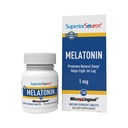 Superior Bron Melatonine 1 mg - Gezonde Slaap Ondersteuning Supplement voor volwassenen - Melatonine Formule met kamille Hulpmiddelen Ontspannen & rustgevende Slaap - 100 Sublingual Dissolving Tablets