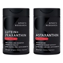 Sports Research® Eye Support - 20mg Luteïne + 4mg Zeaxanthine Gemaakt met Lute-Gen® en 6mg Astaxanthine Supplement van IJslands Astalif (120 Softgels Elk)