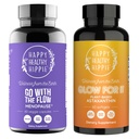 Happy Healthy Hippie Glow for It Astaxanthine Supplement & Go with the Flow Menopauze Ondersteuning