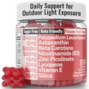 SHIZAM Astaxanthine Polypodium Leucotomos Zink Picolinaat Lycopeen Vitamine E B3 Nicotinamide Silica Gummies