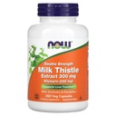 NOW Foods Supplementen, Silymarin Milk Thistle Extract 300 mg met Artichoke en Dandelion, dubbele sterkte, ondersteunt leverfunctie*, 200 Veg Capsules