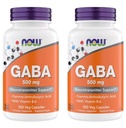 Nu Supplementen GABA 500 mg Capsules, Premium GABA Supplement voor Stress Relief, Vegetarisch, Veganistisch en Kosher Vriendelijk, Ideaal voor Balanced Brain Functie*, 300 Capsules (pakket van 2)
