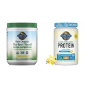 Tuin van het leven Rauw Organisch Perfect Eten Groen Superfood Gesapeerd Groen Poeder - Origineel Stevia-Free & Organic Vegan Vanilla Proteïne Poeder 22g