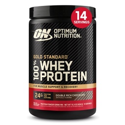 Optimale voeding Gold Standaard 100% Wei Proteïne Poeder, Dubbele Rijke Chocolade, 1 Pond (verpakking van 1)