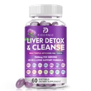 Lever Reiniging Detox & Reparatie - Herbal Lever Ondersteuning Melkdistel Supplement, 7500mg sterkte Lever Gezondheid Ondersteuning met Silymarin Artichoke Extract Dandelion Beet TUCCA Choline NAC, 60 Softgels