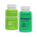 LongLifeNutri Vascular Synergy Diosmin Hesperidin Complex 1300 mg & Omega-3 Fish Oil 1000 mg Bundel 