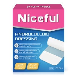 20 Count Hydrocolloïde Bandages 2" x 2," Wond Dressing Kleine Hydrocolloïde Gel Bandages voor Wonden, Wond Healing Bed Sore Bandage