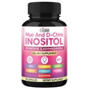 Organic Cadane Myo and D-Chiro Inositol Capsules for Women | with Berberine, Ashwagandha, Maca, Chasteberry & 6 More | Cycle Regularity, Body Management | Vegan, Non-GMO - 90 Capsules
