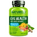 NATUURLO Oogvitaminen - ARDES 2 Formula Nutriënten met Luteïne, Zeaxanthine, Vitamine C, E, Zink, Plus DHA - Supplement voor droge ogen, gezond zicht, oogondersteuning - 60 Vegan Capsules