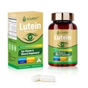 Lutein Oogvitaminen Supplement voor volwassenen - 90 Capsules, Ondersteunt Ooggezondheid met Zeaxanthine, Zink, Vitaminen C & E, Veganistische Formule voor Blauw Licht Bescherming & Macula Ondersteuning (1)