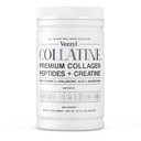 Collatine - Premium Collageen Peptiden + Creatine met vitamine C, hyaluronzuur en Magnesium voor huid, haar, nagels, bot en gewrichts-, spier-, immuun- en cognitieve hulp (.55 LB (250 G/8.8 OZ)