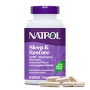 Natrol Slaap & Herstel Capsules - Kalm Magnesium Glycinate, Magnesium Slaaphulp met GABA, Melatonine 5mg, Botanische Blend, 30 dagen Levering