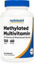 Nutricost Gemethyleerde multivitamine 120 capsules, 60 porties - 23 vitamine & mineralen per portie