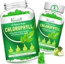 Chlorofyl Gummies - Super Green 13 in 1 met Ashwagandha vitamine C zink en koper voor lichaam Odor, huid energie Immuun ondersteuning Deodorant voor vrouwen - 120 Tel.