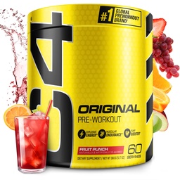 C4 Original Pre Workout Powder Fruit Punch - Vitamine C voor Immune Support - Sugar Free Preworkout Energie voor mannen en vrouwen - 150mg Cafeïne + Beta Alanine + Creatine - 60 Servers