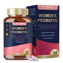 Totaria Probiotica voor vrouwen, 120 miljard Vrouwen Probiotica, met Akkermansia, Digestieve Enzymen & Prebiotica, Cranberry, D-Mannose, voor Gut, Vaginale, Urinaire, Immune, PH Balance, 120 Vegan Capules