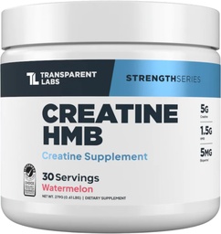 Transparante Labs Creatine HMB - Creatine Monohydraat poeder met HMB voor spiergroei, verhoogde sterkte, verbeterde energie-output en verbeterde atletische prestaties - 30 porties, Watermeloen
