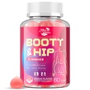 Booty Gummies for Women - BBL Gummies with Bovine Collagen Peptides - Herbal Blend with Aguaje, Fenugreek, Kwao Krua, Wild Yam, Blessed Thistle, Vitamin C & Zinc - Delicious Peach Flavor