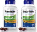 PreserVision AREDS 2 Eye Vitamin & Mineral Supplement with OCUSorb,120 Vegan Soft Gels,Contains Lutein,Zeaxanthin,Vitamin C & E,Zinc,&-Copper,Eye Health Supplements for Adults,(Pack of 2)