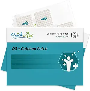 PatchAid D3/Calcium Topische Patch Ondersteunt botsterkte & Calcium 