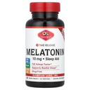 Olympian Labs Melatonine 10mg tijd vrijgeven met vitamine B6 - maximale sterkte tabletten - Drugvrij, ondersteunt rustgevende slaap, nachtelijke slaaphulp - 60 Vegan tabletten (60 porties)