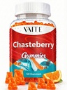 VAITE Chasteberry Supplement for Women Gummies - Vegan Chewable Supplements for Balance Women's Hormone Support, Herbal Plant-Based Chews, Gelatin-Free, Non-GMO, Gluten-Free, 60 Vegan Chewables