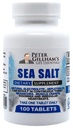 Peter's Choice Sea Salt Sodium Chloride 450mg, 100 Tablets, Electrolyte Support & Balance, Athletic Post Workout Rehydration & Recovery. Hot Weather Aid. Prevent Dehydration & Cramps. Made in USA