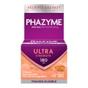 Phazyme Gas Relief, Ultra Strength Gas and Bloating Relief for Adults, 180 mg Simethicone Fast Gels, 48 Tel.