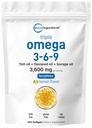 Ultra Omega 3-6-9 3600mg per portie, 300 Burpless Softgels 