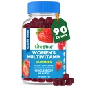 Lifeable Sugar Free Womens Multivitamin Gummies with Iron, Vegan, 90 Count