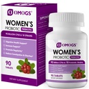 OMOGS Vrouwenprobiotica, met Cranberry Extract, Biologische Prebiotica & Vitamine C, 90 miljard CFUs,18 Strains, Help voor Boost Immune, Digestief, Gut Health & Women's Health, Gluten & Sojavrij,90 Tabletten